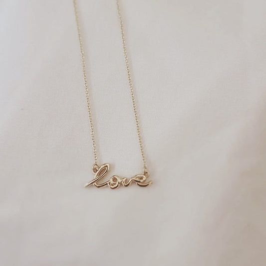 Love Featuring Cable Chain Necklace 
