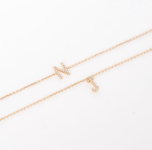 Diamond Initial Bracelet