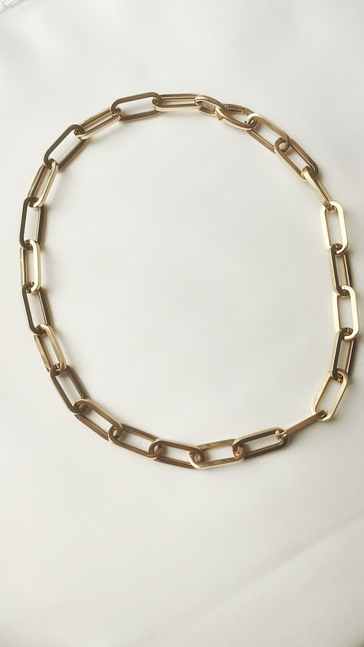 Chunky Large Paperclip Necklace - Full View